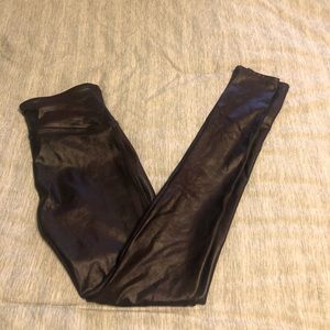 Spank Faux Leather Leggings